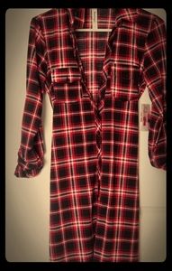 Adorable plaid dress with belt
